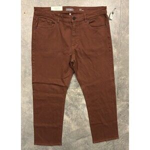 DL1961 Mens Jeans Brown 38x30 Stretch Avery Modern Straight 5 Pocket NWT